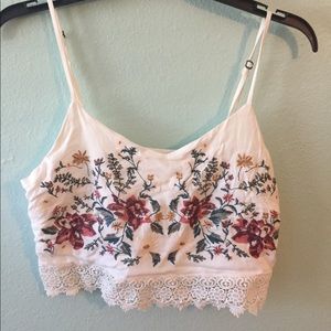 floral crop top